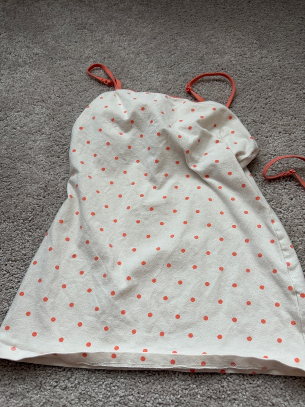 2 Express Cream Cami with Coral Trim - Picture 5 of 5